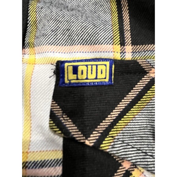 DIXXON Womens Loud Lacquer Flannel Sz S Limited Gold Black Snap buttons NWOT - Picture 9 of 10